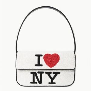 STAUD BEADED TOMMY BAG I ❤️ NEW YORK